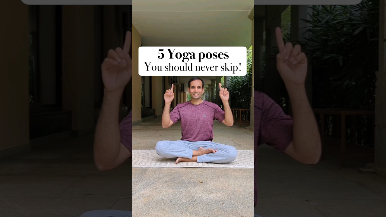 5 Yoga Poses Everyone Must Practice Daily | Simple Yoga for Health & Fitness | Daily Yoga Routine