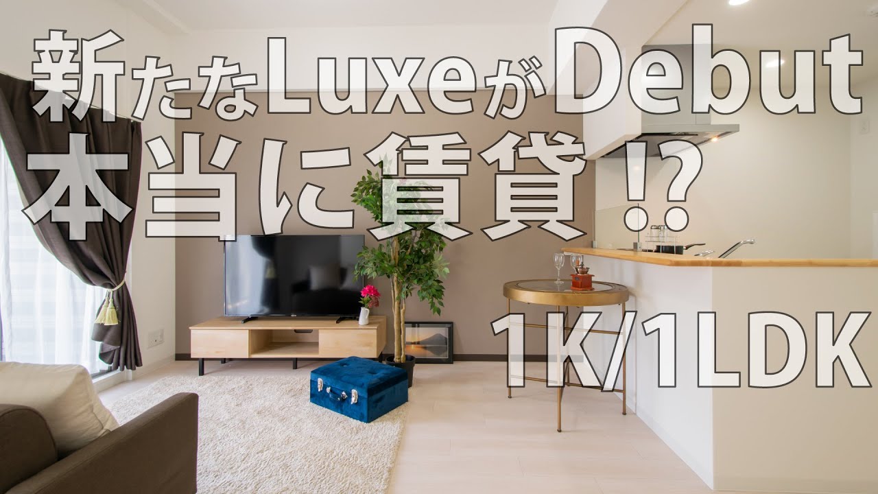 【Luxe】新大阪西【ルームツアー】1Kと1LDKの2タイプのお部屋がある賃貸マンション。1LDKは1Rとして贅沢使いもできる優れもの！