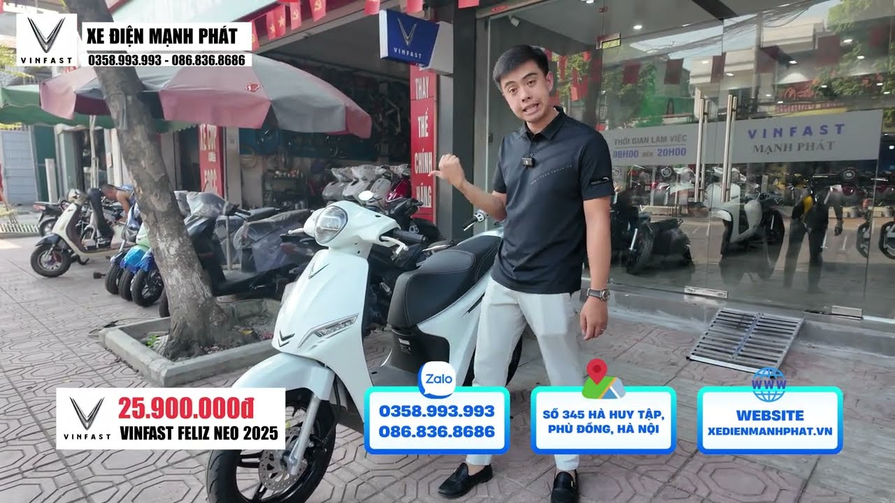 REVIEW CHI TIẾT XE M&Aacute;Y ĐIỆN VINFAST FELIZ 2025 !! Chạy &ecirc;m, đi xa, gi&aacute; hợp l&yacute; 