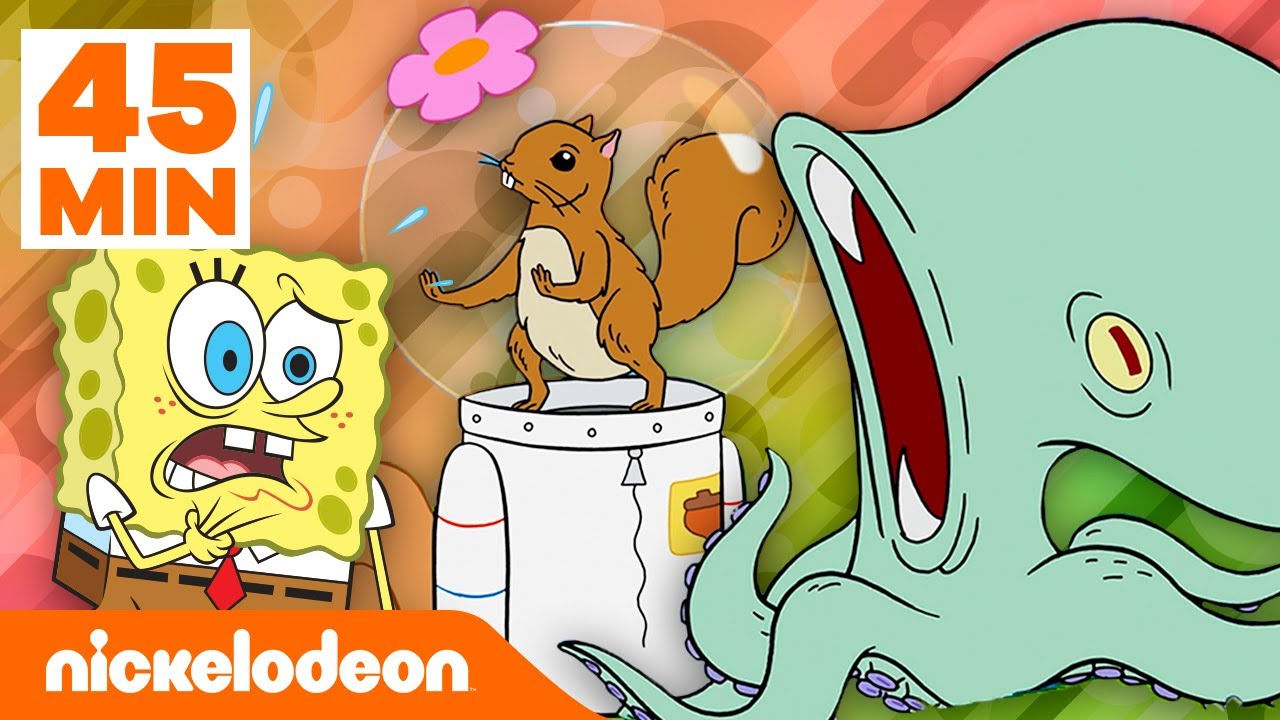 SpongeBob SquarePants | De coolste dieren van Bikinibroek in 45 minuten! | Nickelodeon Nederlands