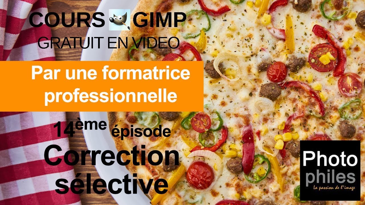 N°14 Cours GIMP : Corriger localement les couleurs