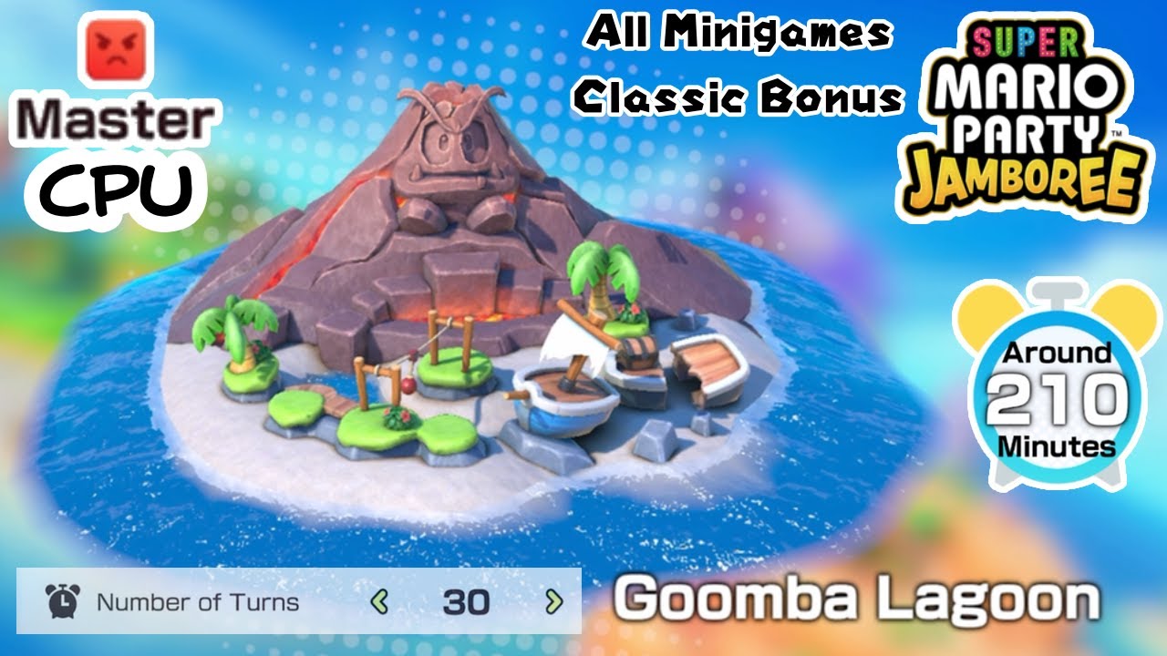 Winning 30 Turns VS Master CPU On Goomba Lagoon (Super Mario Party Jamboree)  [No Commentary]