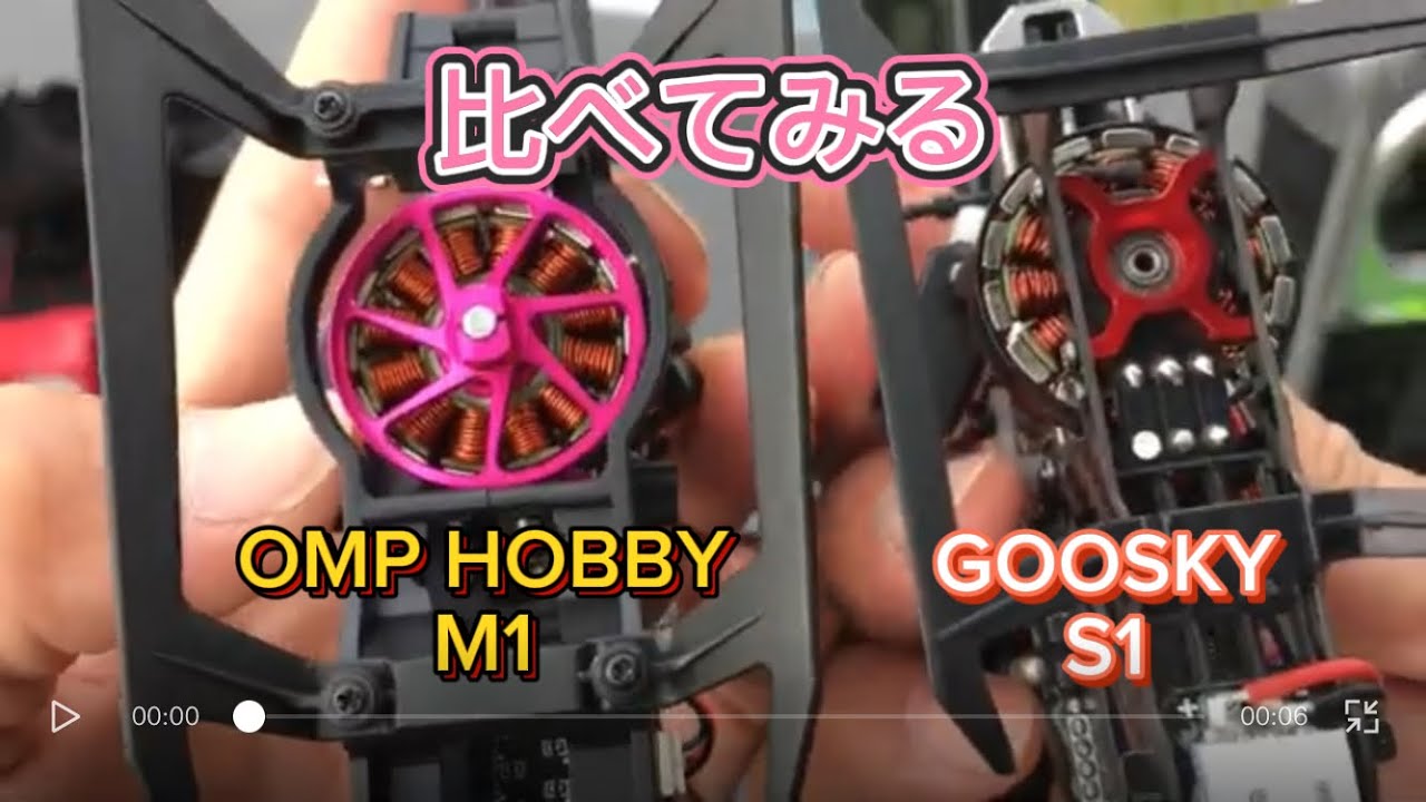 ラジコンヘリ　GOOSKY S1とOMP HOBBY M1を見比べてみると結構凄かった！