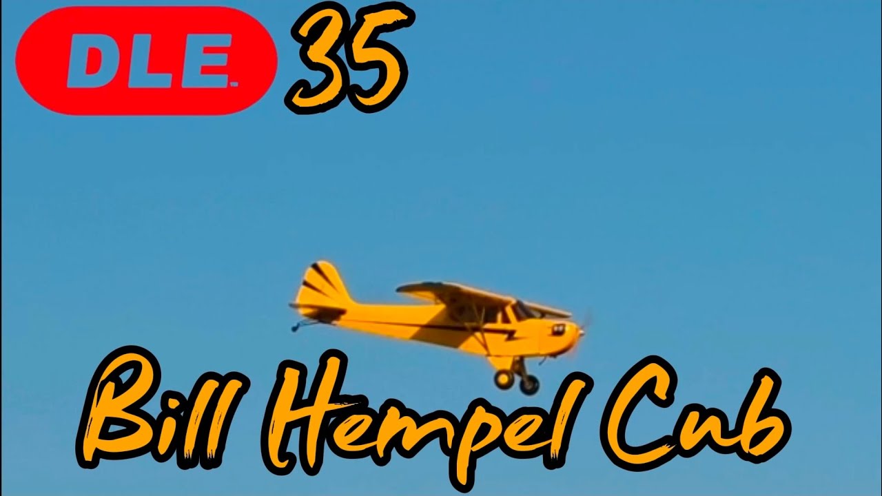 /4 Scale Bill Hempel Cub with DLE 35 – RC Giant Scale Beauty in Action! 
