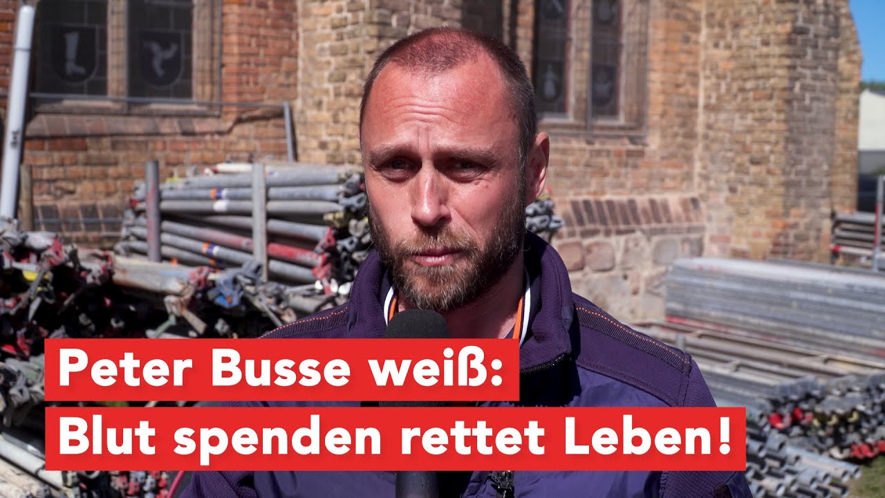 Anklamer Museumsdirektor Peter Busse wei&szlig;: Blut spenden rettet Leben!