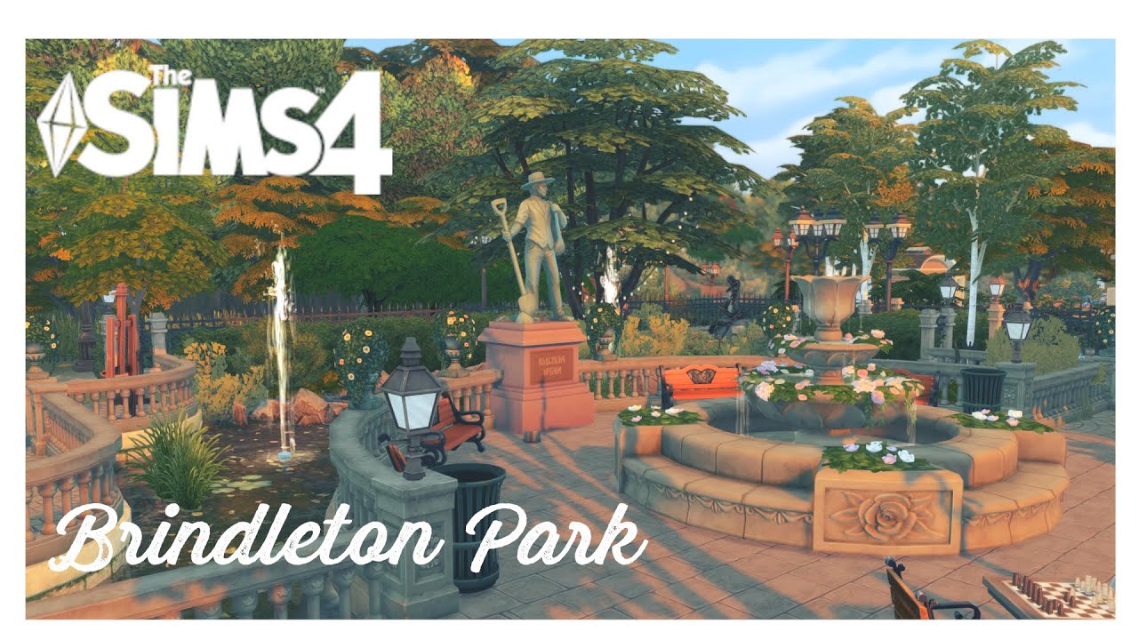 Brindleton Park | Sims 4 speed build | No CC