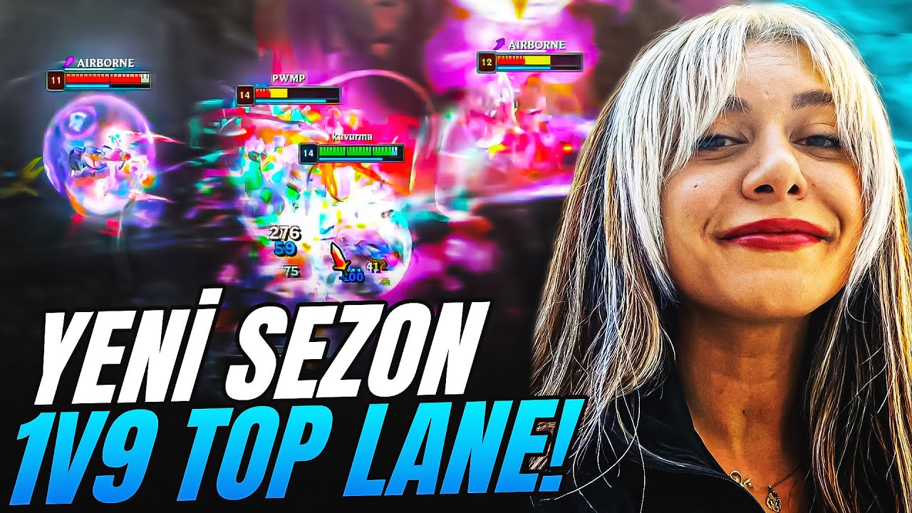 YENİ SEZONDA TOP LANEDE 1V9 ATMAK!