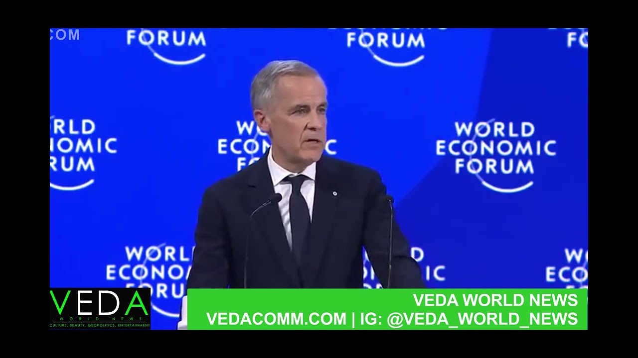 VEDA WORLD NEWS | CANADIAN PRIME MINISTER MARK CARNEY ADDRESSES THE WORLD ECONOMIC FORUM
