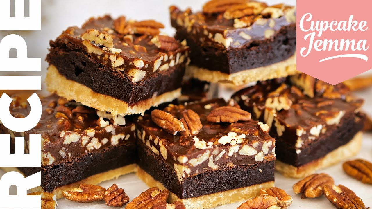 ULTIMATE Chocolate Pecan Pie Brownie Recipe & How-To | Cupcake Jemma