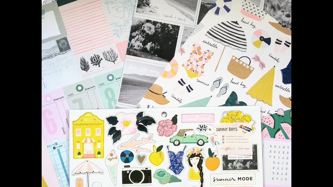 COLECCION SUNNY DAYS * MAGGIE HOLMES * CRATE PAPER *