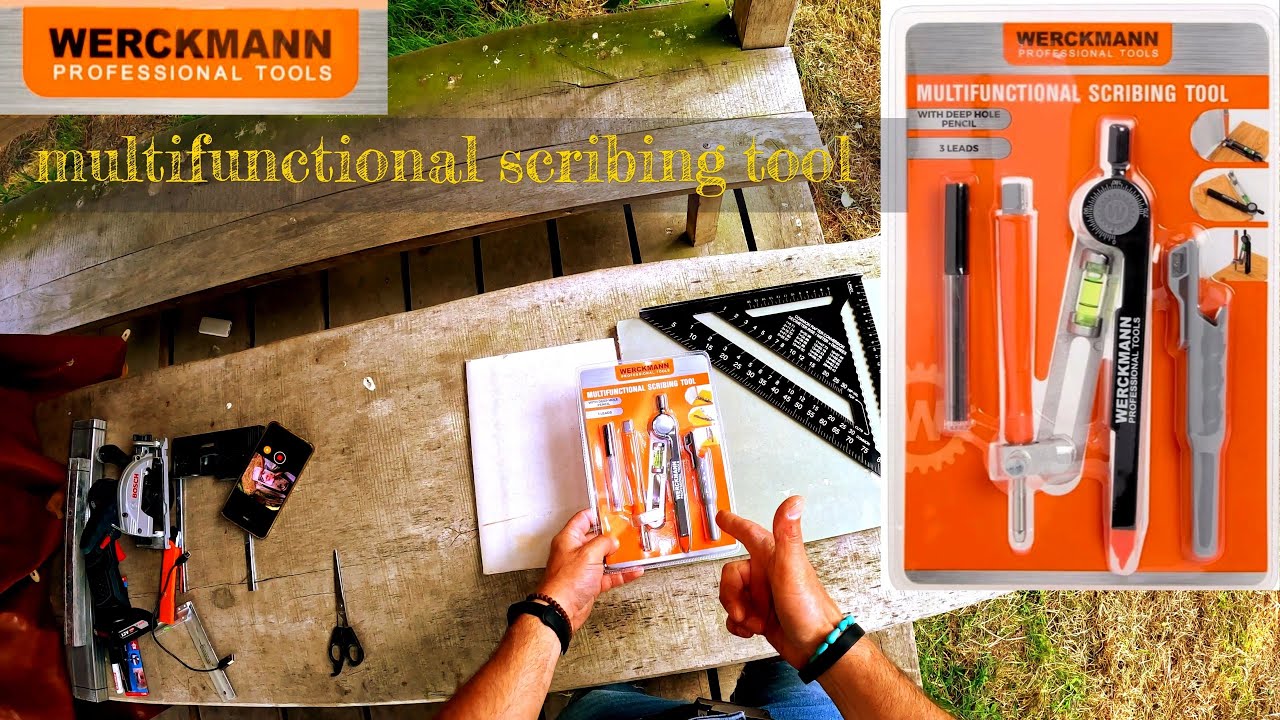 WERCKMANN Multifunctional scribing tool with a deep hole pencil. You can buy it at the ACTION store.