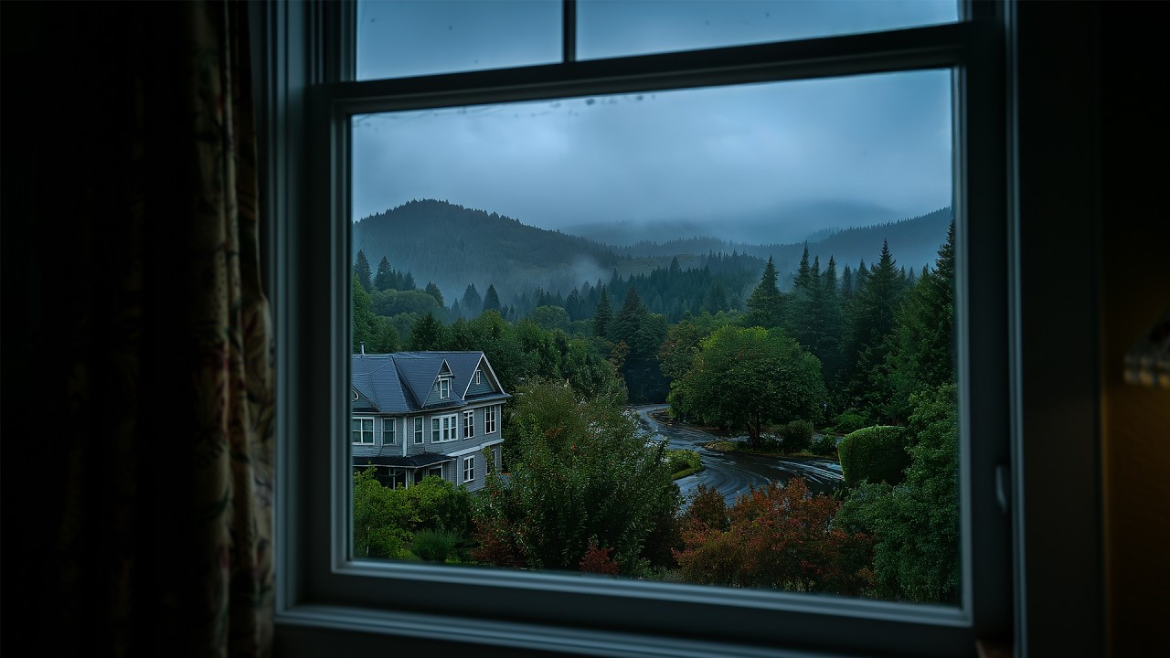 Relaxing Oregon Summer Rain 🌧️ Rain Ambience For Reading, Sleeping, Etc.