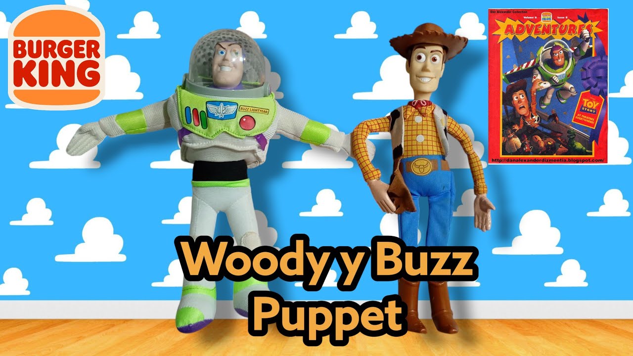Figuras de Woody y Buzz de Burger King |REVIEW #toystory#burgerking#disney#vintage#pixar 