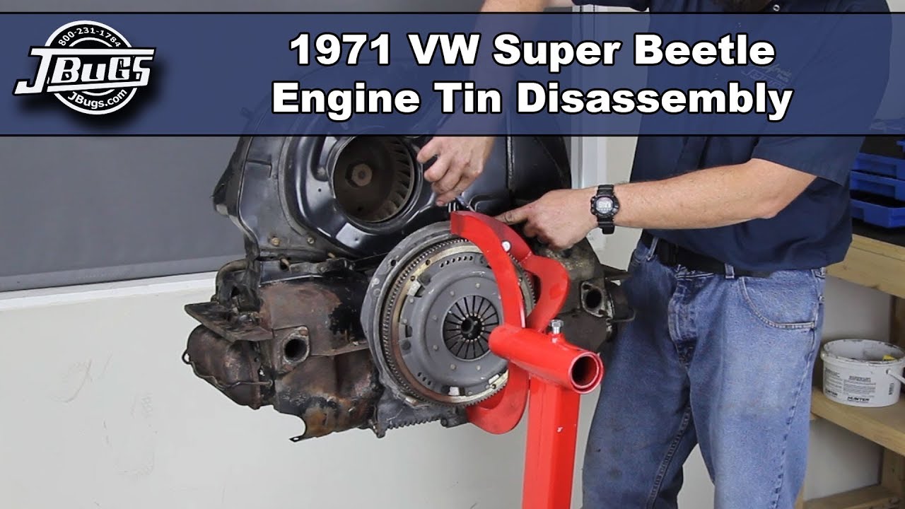 JBugs - 1971 VW Super Beetle - Engine Tin Disassembly