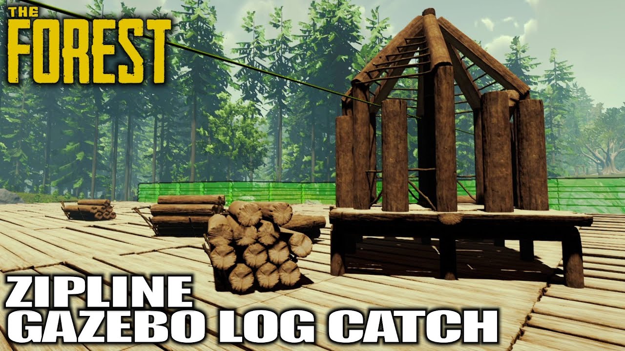 Zipline Gazebo Log Catch, Still Works? | The Forest Gameplay | E12
