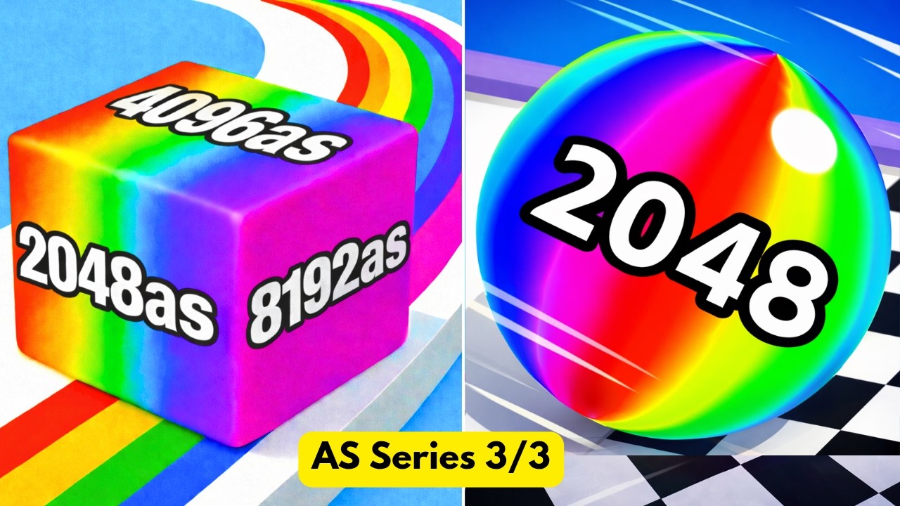 AS Series 3/3 | Jelly Run 2048 vs Ball Run 2048 Infinity vs Block Blast | MEGA MERGE Challenge