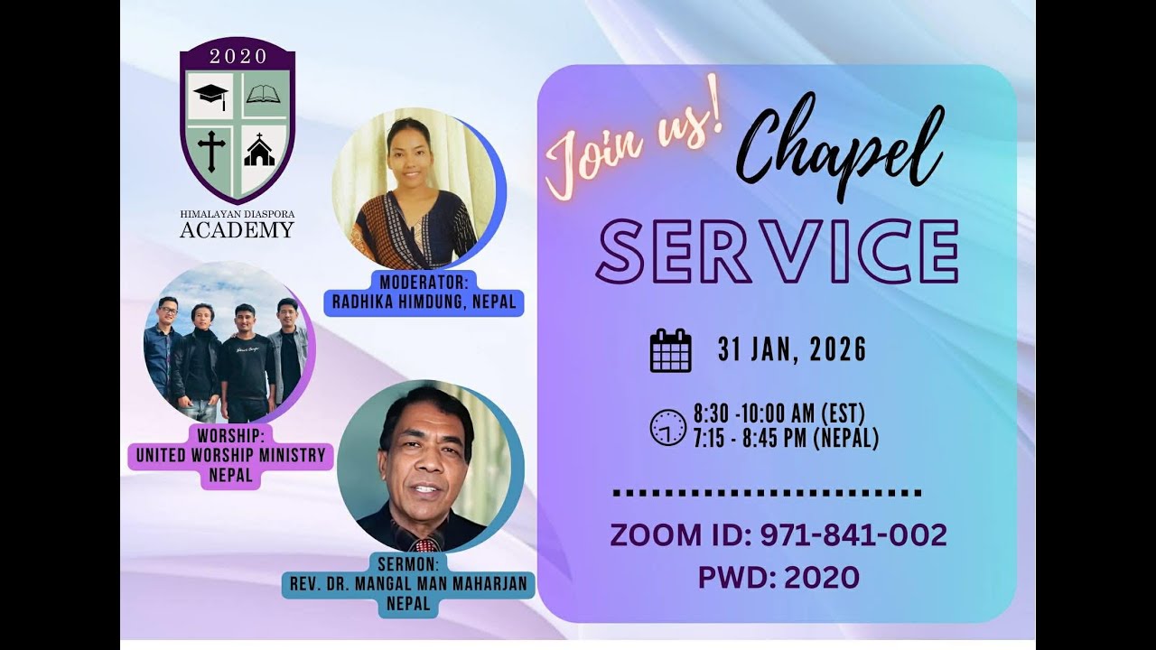 HiDA Chapel Service -  Dr. Mangal Man Maharjan