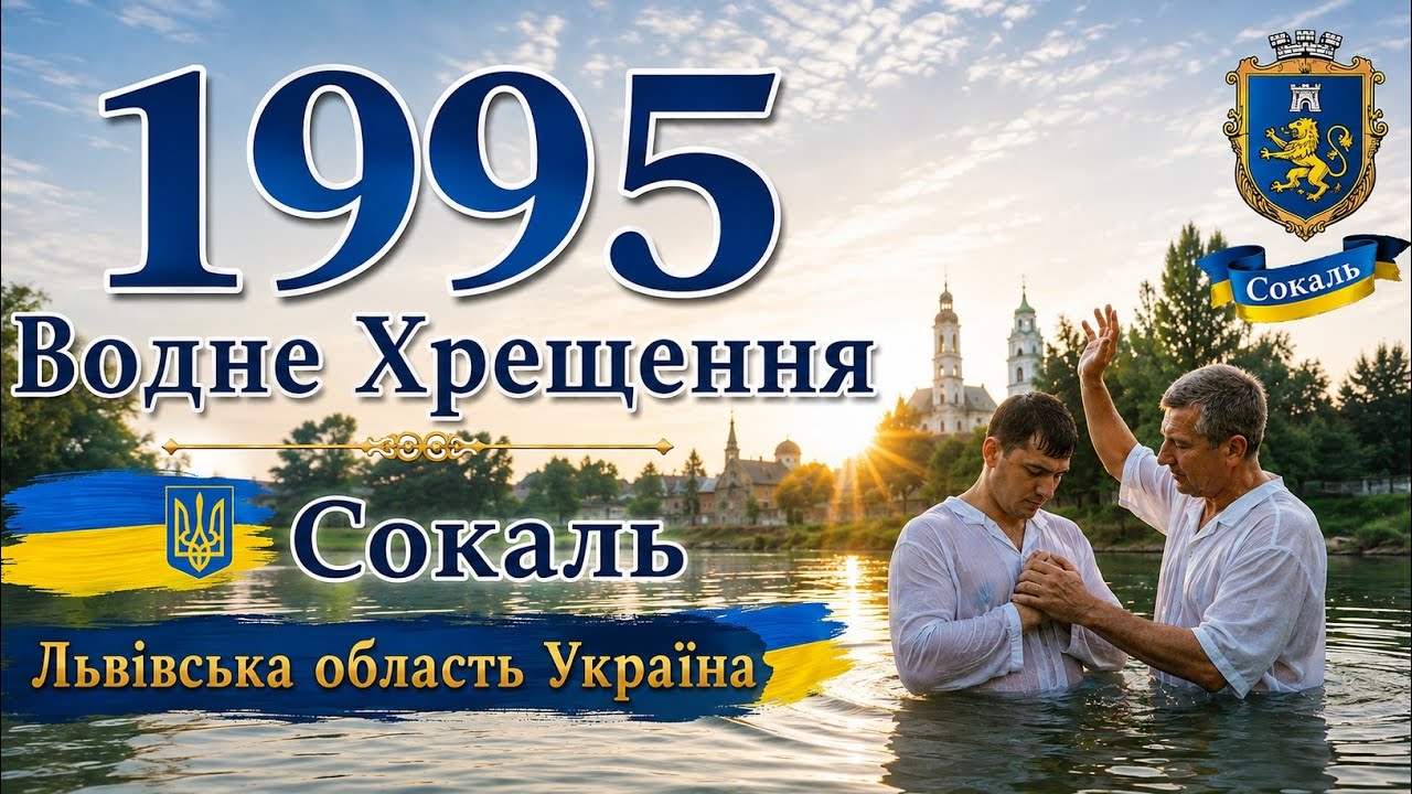 📼1995 Водне💧 Хрещення. Сокаль🇺🇦Львівська обл.🇺🇦 Україна.