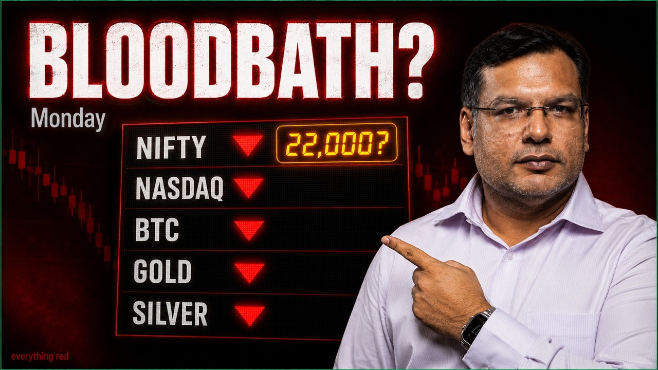 Stock Market Crash: Will Nifty Crack to 22,000 Monday? Full Analysis
