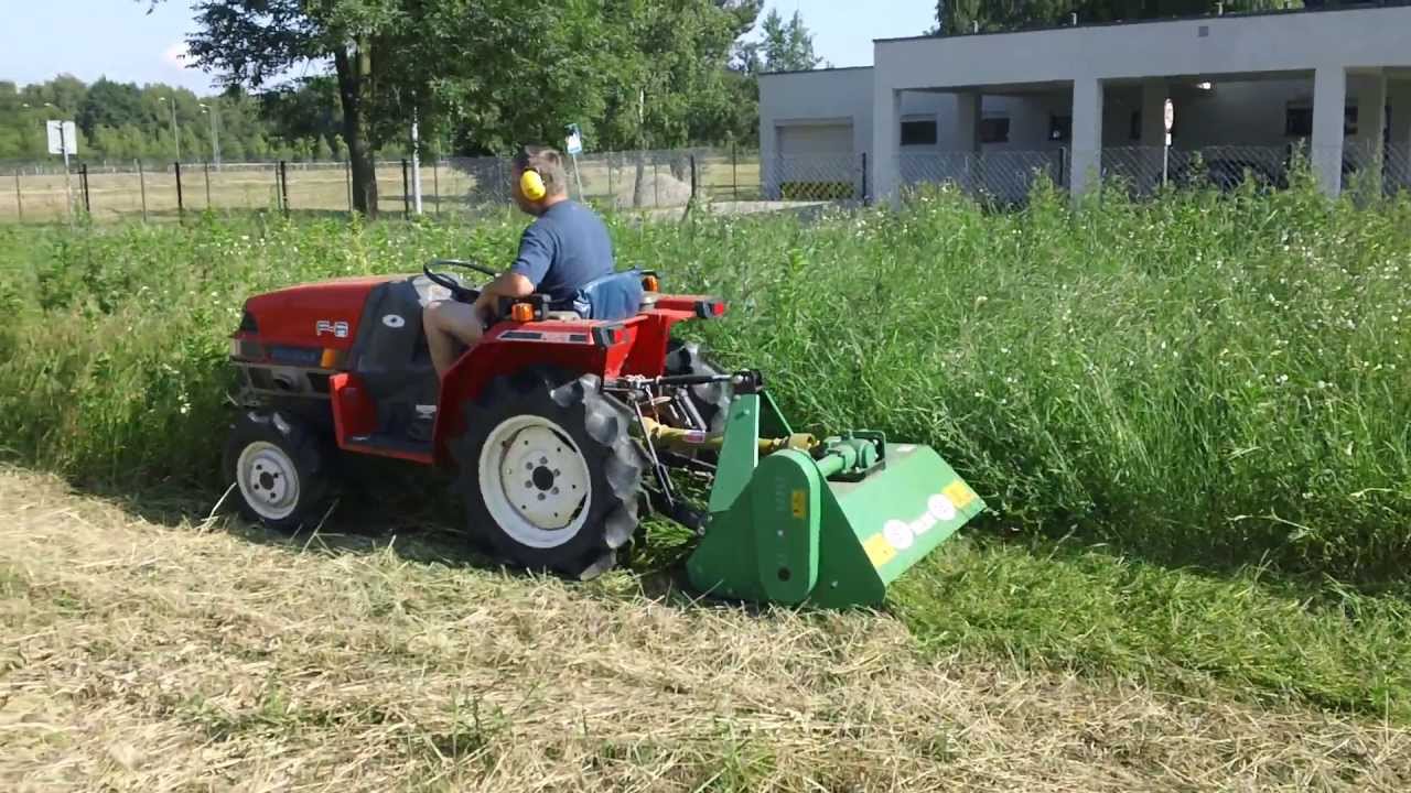 Yanmar F-6 z kosiarką bijakową GEO 105 cm.www.traktorki-japonskie.waw.pl