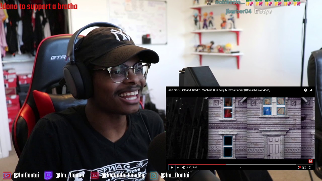 ImDontai Reacts To iann dior - Sick & Tired Ft MGK & Travis Barker