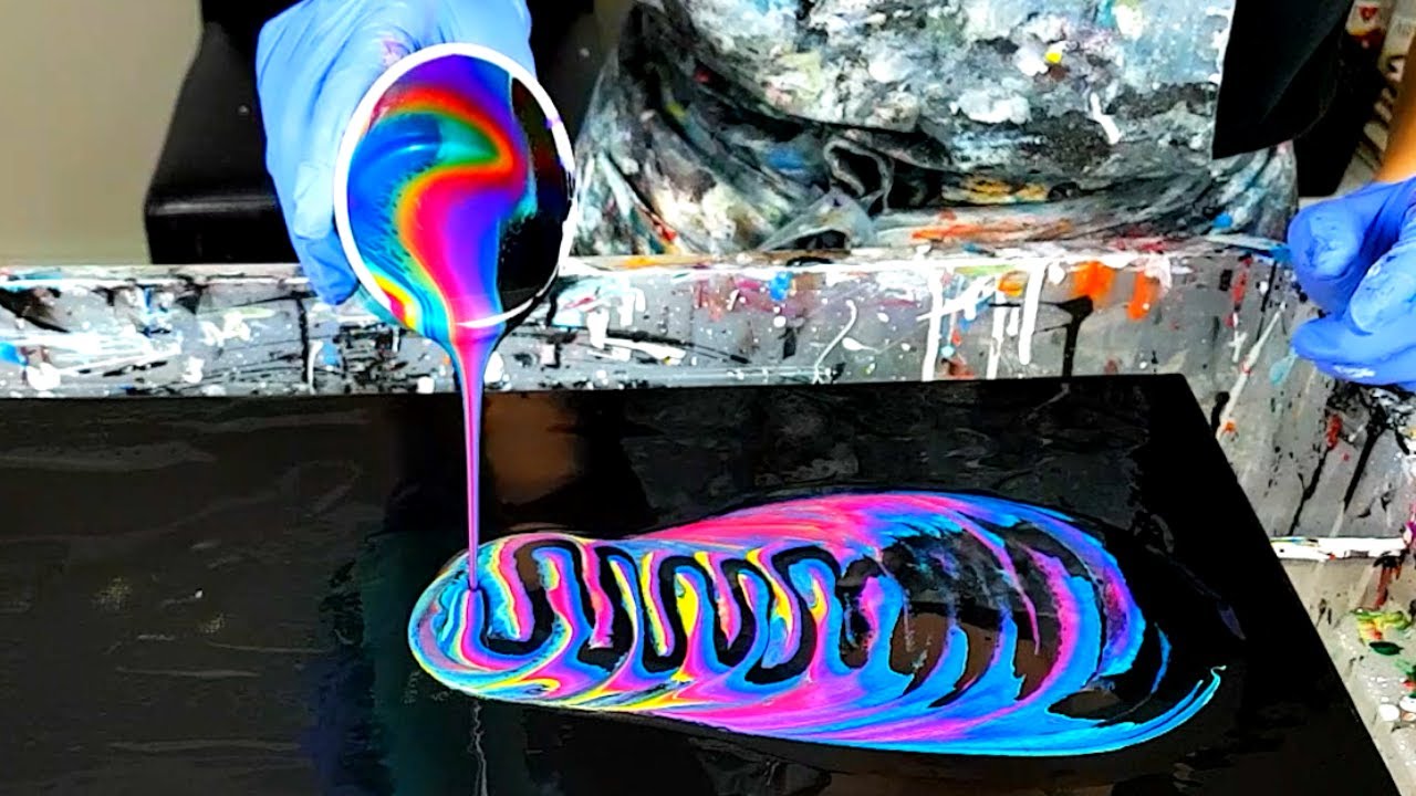 5 Beautiful and Unique GALAXY Pour Paintings 🌌 Acrylic Pouring Compilation! Inspiration -Art Therapy
