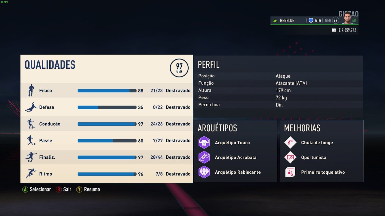 FIFA 23 | Player Career Mode - Best 97 OVR (Max) Striker build - Lvl 40/Tier 3