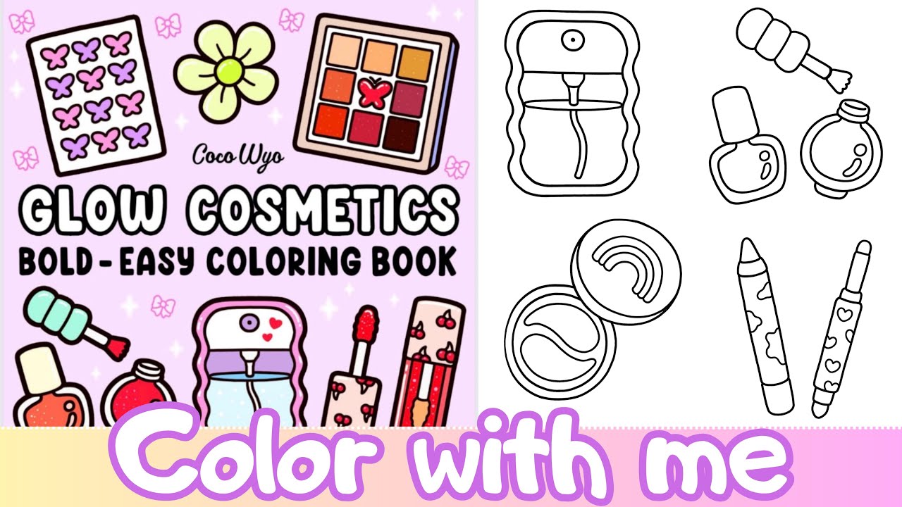 ASMR Coloring for Sleep 🌙 Calm Marker Sounds | No Talking | Clow cosmetics by Coco Wyo 