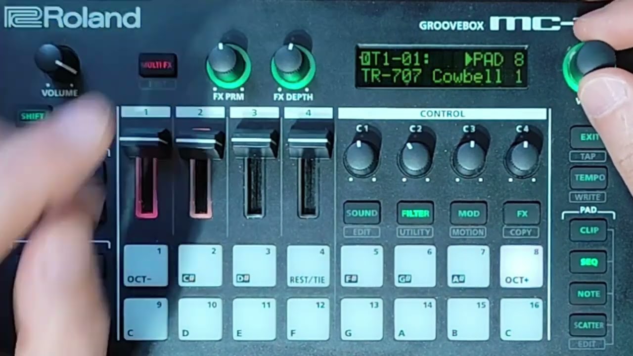 Roland MC101 Tutorial n1 primera parte