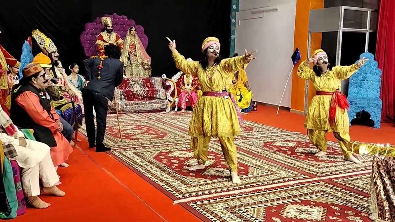 #श्री रामलीला में सीता स्वयंवर में बंदीजनो का सुंदर अभिनय व अचानक रावण प्रवेश #वायरल_वीडियो #लाइक #