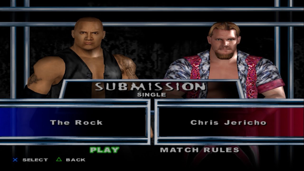WWE SmackDown! Here Comes the Pain - The Rock VS Chris Jericho (SUBMISSION SINGLE)