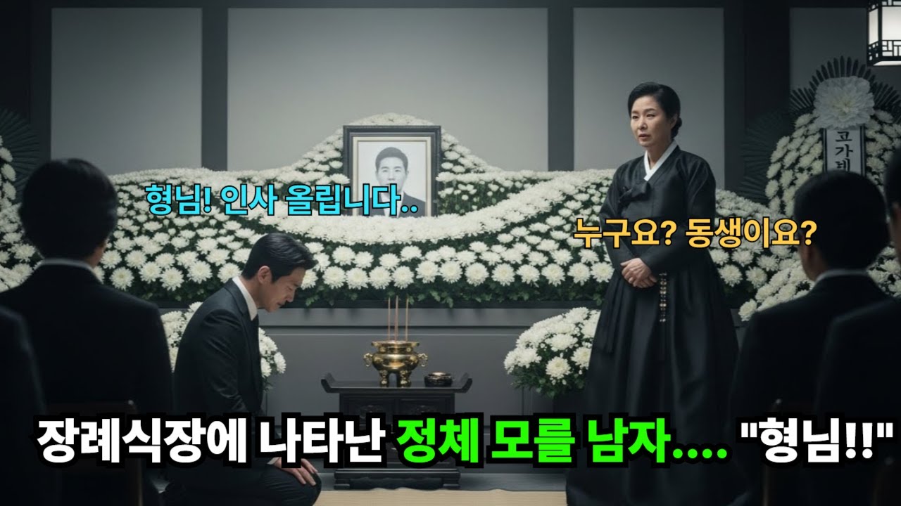 [충격]30년 해로한 남편이 죽고, 장례식장에 온 남자... 