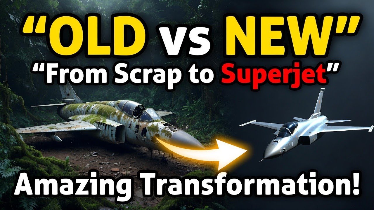 From Rusty Abandoned Airplane to Brand New Jet ✈️ | Incredible Transformation!Alternative 