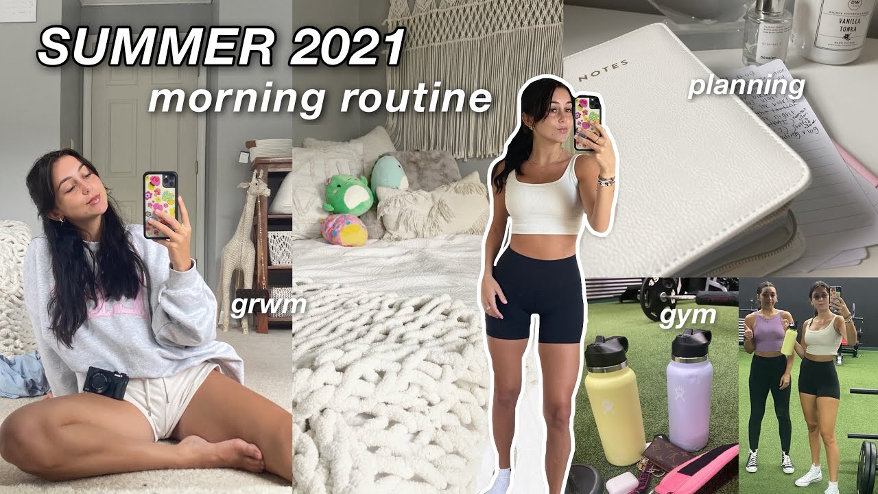 productive morning routine *summer 2021* (gym, breakfast, etc)
