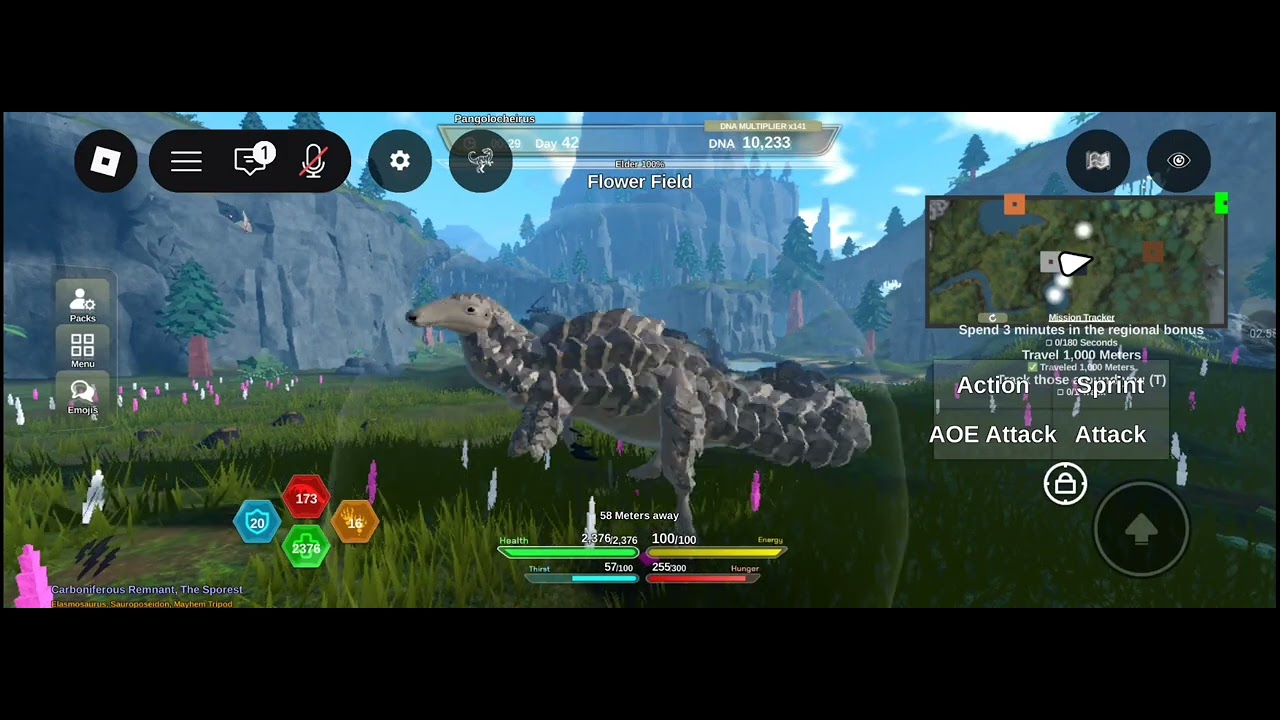 Pangolocheirus Showcase /Dinosaur Simulator Roblox