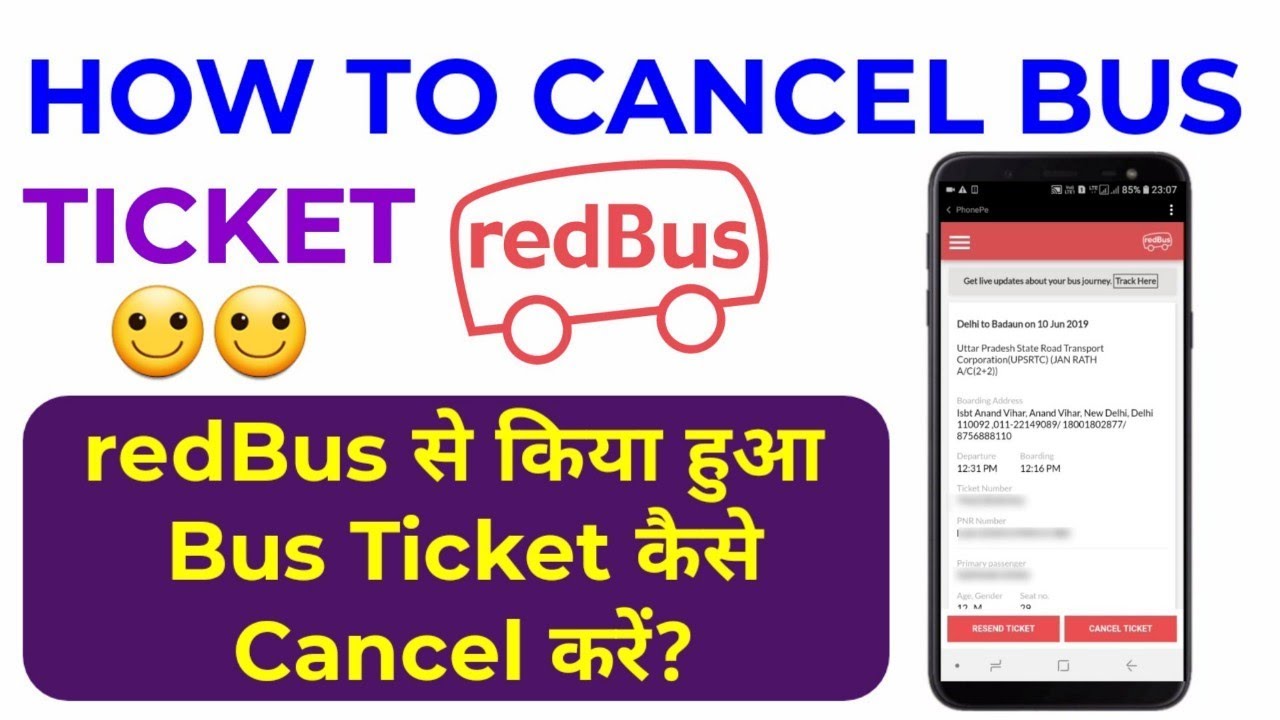 How to Cancel Bus Ticket in redBus app!!! #RedBusTicketBooking
