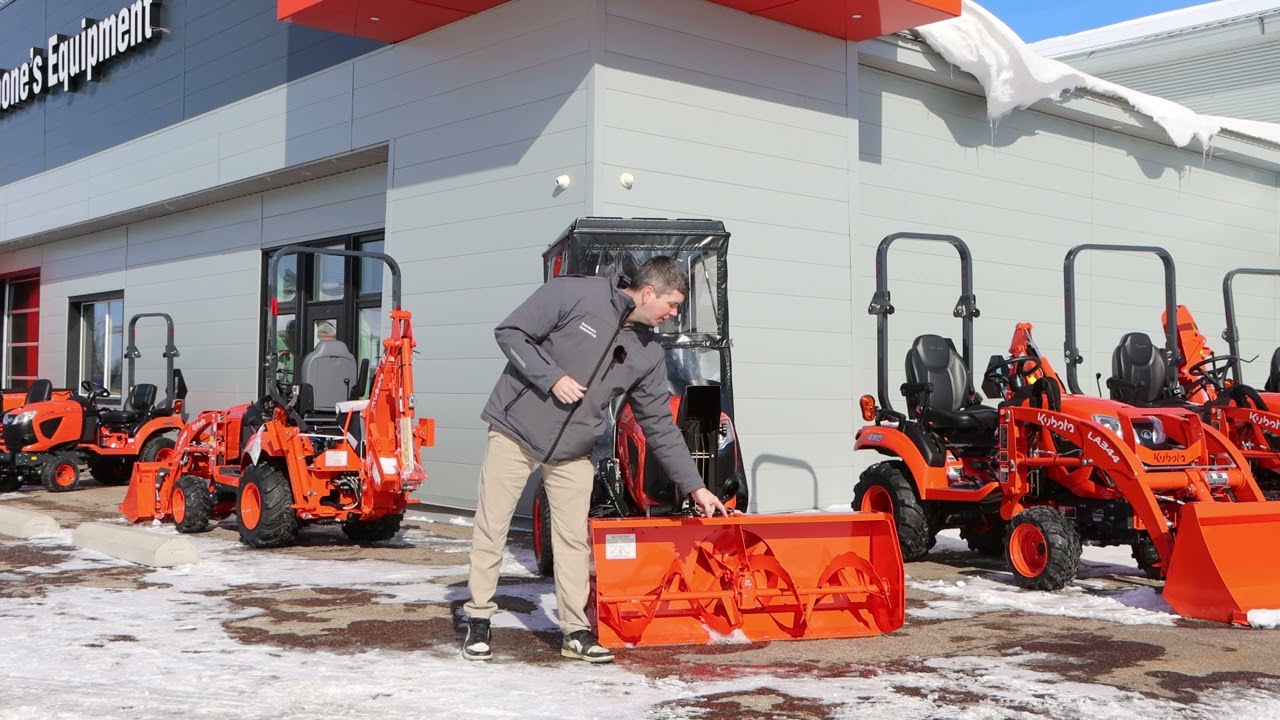 Kubota BX1880 + BX2816 Front Snowblower | Full Demo & Snow Removal Test