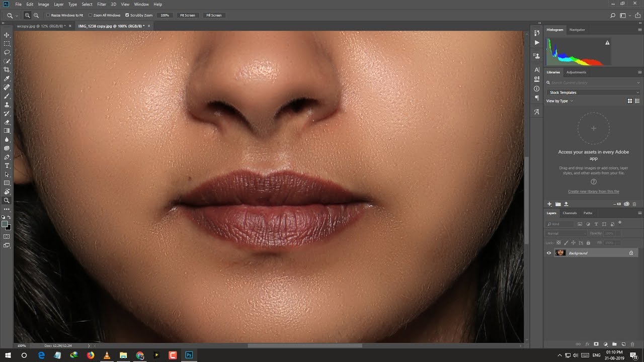 Face Retouch In Photoshop Hindi - Sunny Rana | Face texture in Photoshop | Skin Retouching