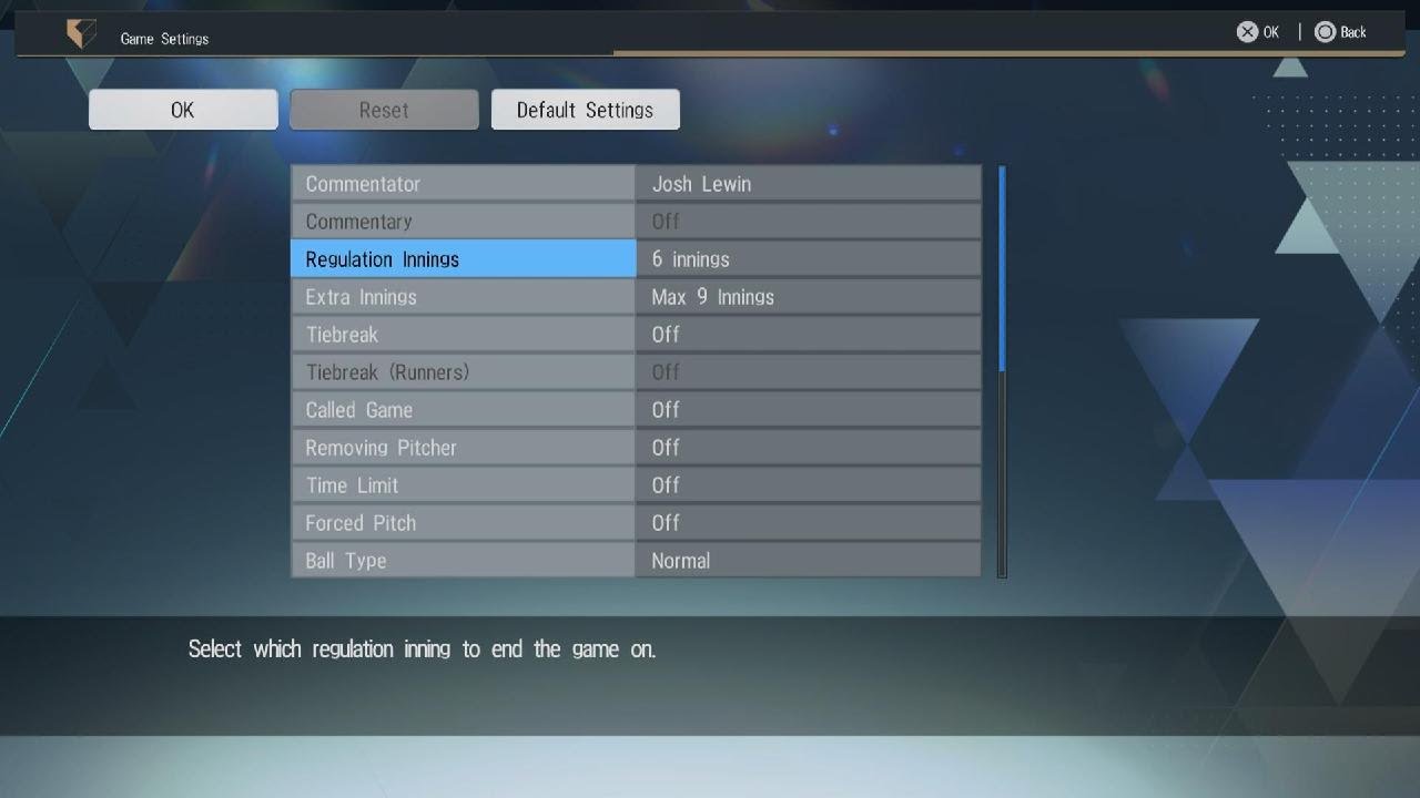 eBaseball ： PRO SPIRIT Gameplay options are very unique