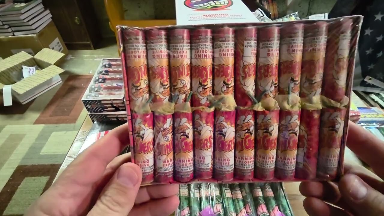 Adding to the firework stash