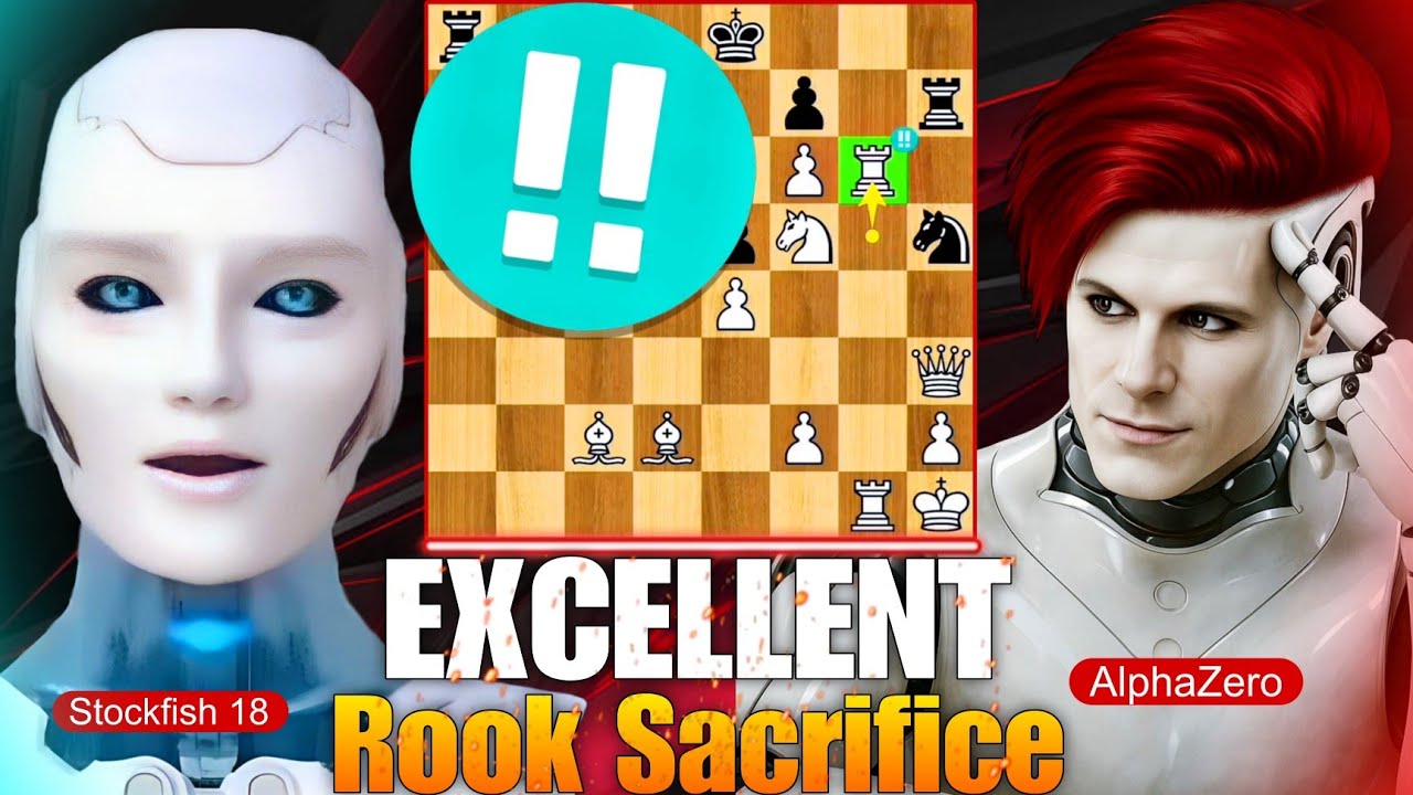 Stockfish 18 Takes Revenge Against AlphaZero By Sacrificing His Rook in Chess | Stockfish Chess