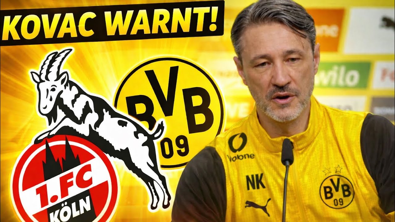 Kovač mit klarer Ansage vor Köln gegen Dortmund