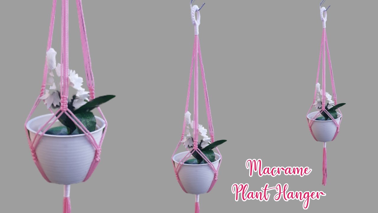 Macrame Plant Hanger Without Ring Tutorial || Gantungan Pot Tanpa Ring