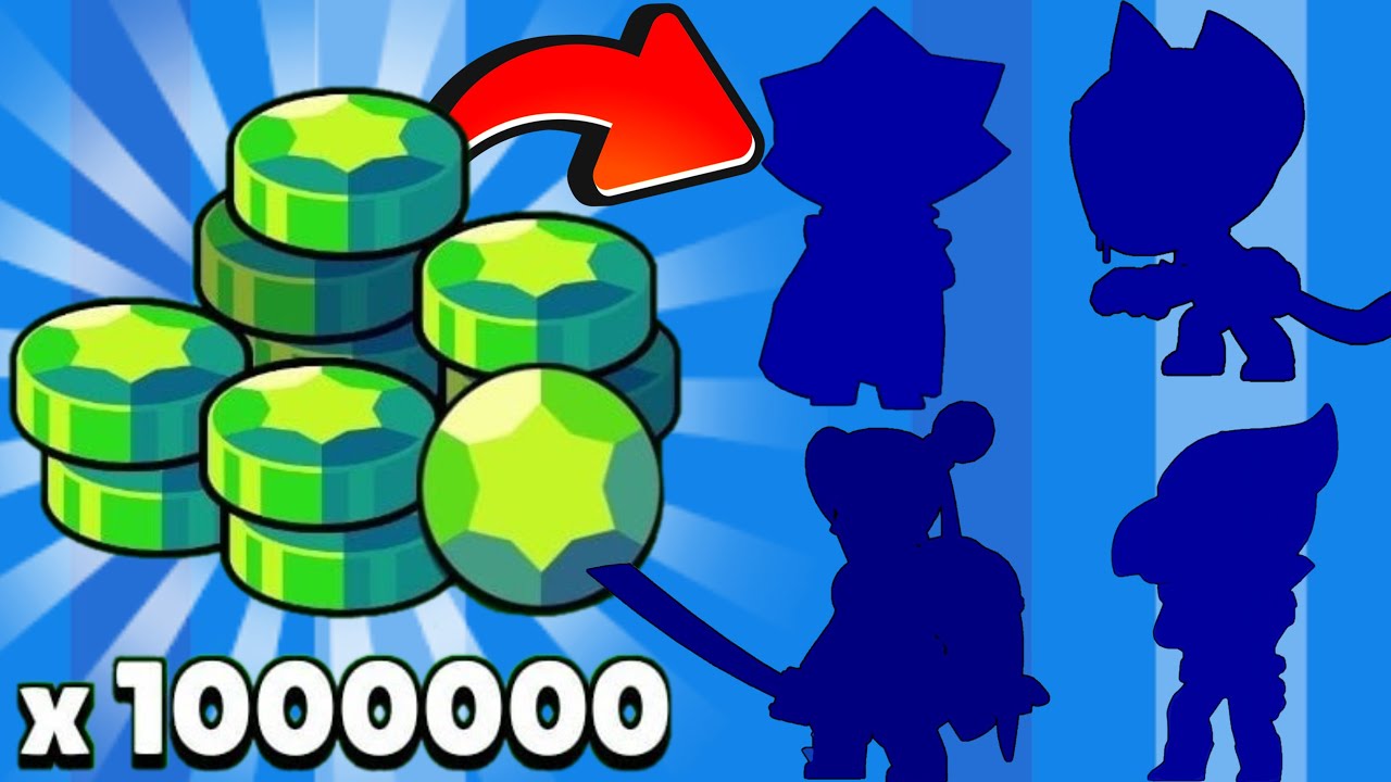 1 MİLYON ELMAS İLE OYUNDAKİ HER ŞEYİ SATIN ALDIM !! BRAWL STARS