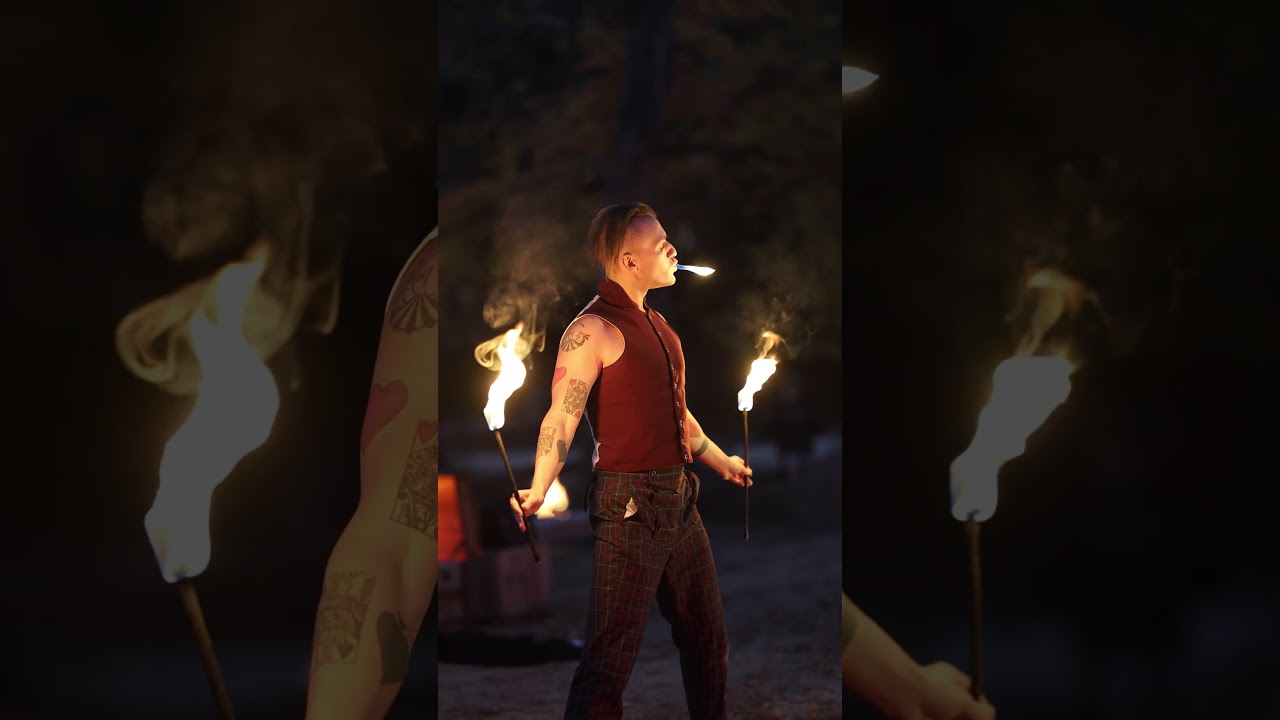Ignatius Breathing Fire #fireeater #circus #fire