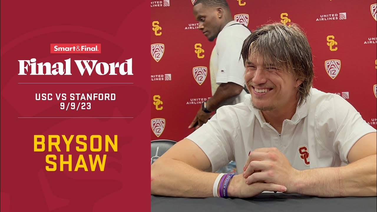 USC Safety Bryson Shaw l Trojans defeat Stanford 56-10