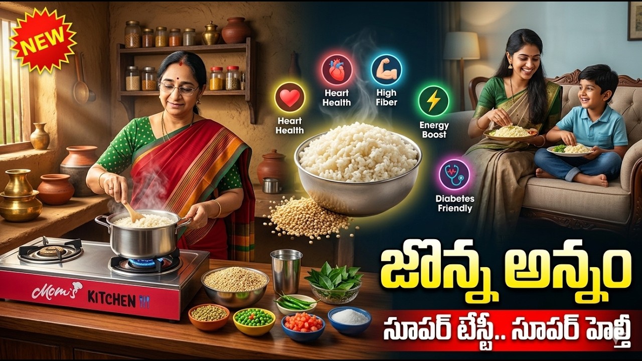 Healthy Jonna Annam Recipe | How To Make Jowar Rice At Home | Millet Rice Recipe | Ramaa Raavi