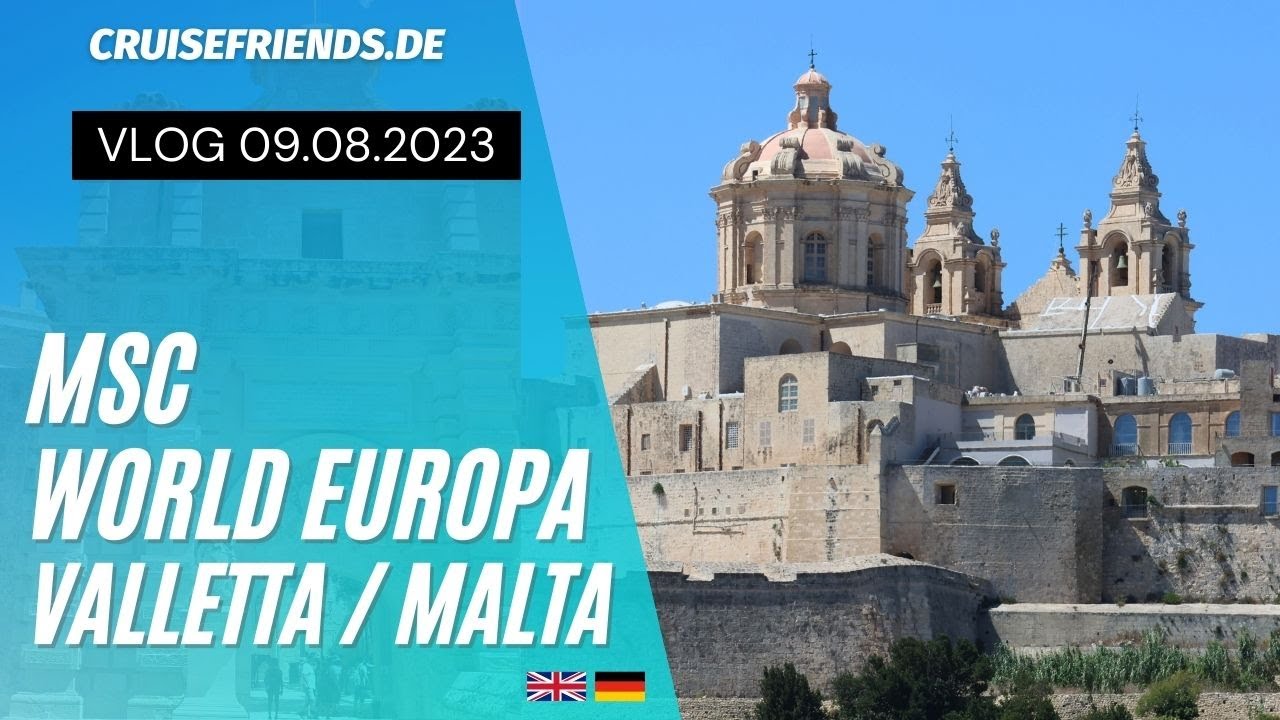 MSC World Europa - Vlog 4 - Valletta | Malta - Tour to Mdina with Hop On Bus - Kreuzfahrt Cruise