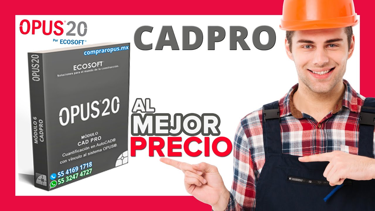 Comprar Opus 20 OPUSCAD con Distribuidor Autorizado Ecosoft ✓