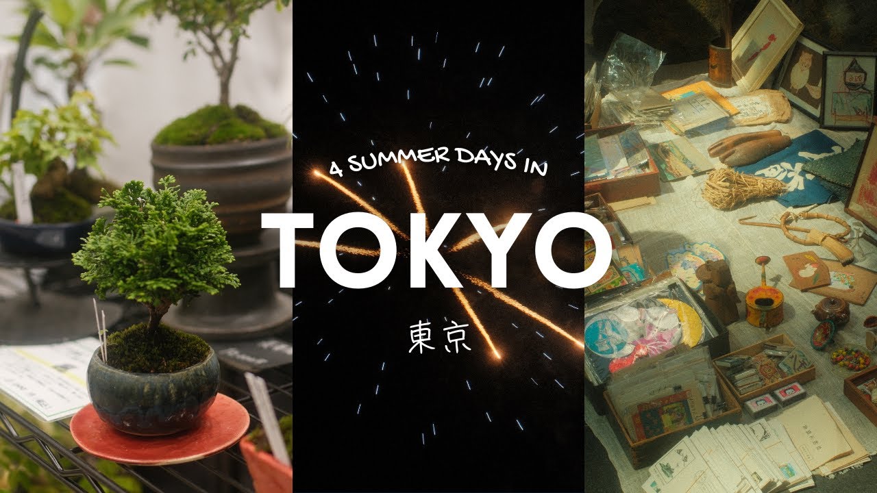 4 days in tokyo | summer vlog | craft expo, antique fair, shopping, fireworks